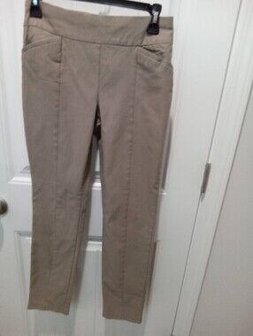 Chico's "SO SLIMMING" Size 0 Khaki Pants w/Pull-on Waist 29" Inseam 14" Waist